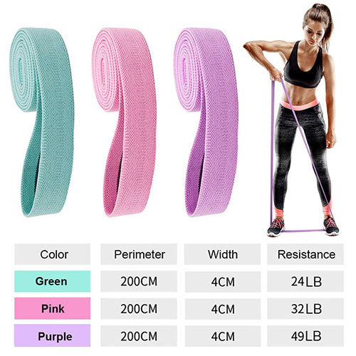Pilates Long Fabric Loop Bands